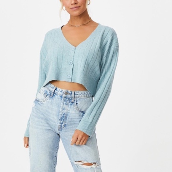 Supre BNWT Slouchy Crop Cardigan Size L/XL - Picture 2 of 4